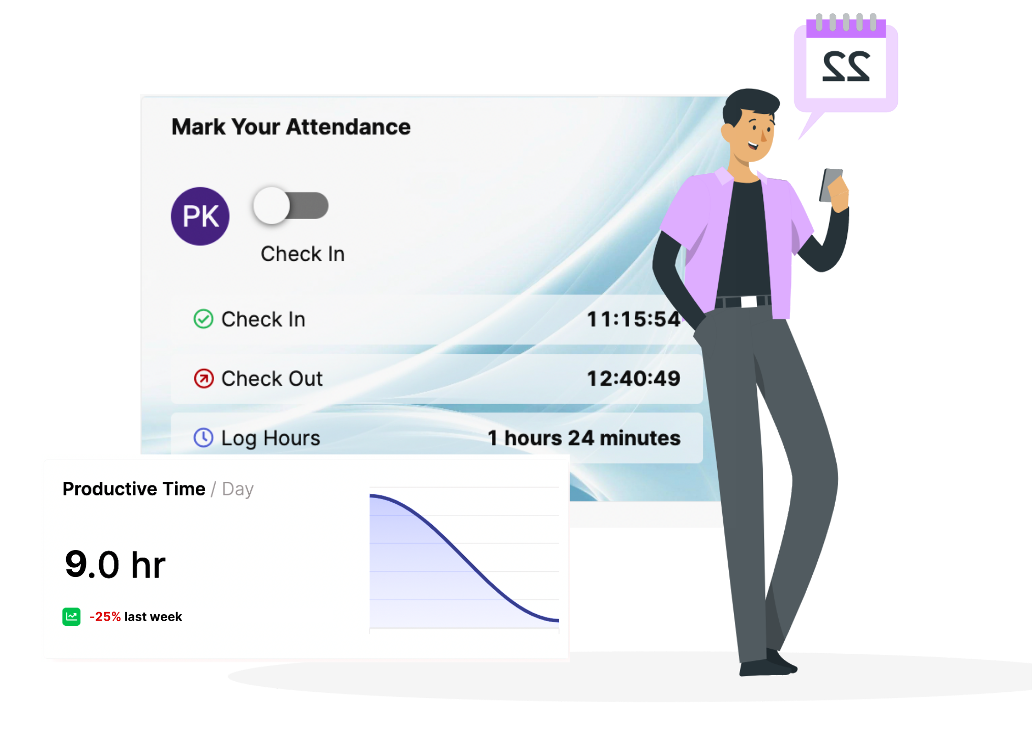 Time and Attendance with skillaHR Platform